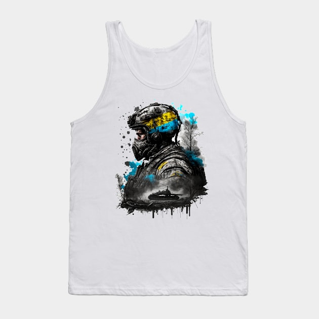 Ukrainian War Tank Top by Daily Lab